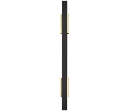 Amerock Cabinet Pull Brushed Gold/Matte Black 3-3/4 inch (96 mm) Center to Center Urbanite 1 Pack Drawer Pull Drawer Handle Cabinet Hardware