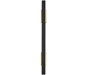 Amerock Cabinet Pull Brushed Gold/Matte Black 3-3/4 inch (96 mm) Center to Center Urbanite 1 Pack Drawer Pull Drawer Handle Cabinet Hardware