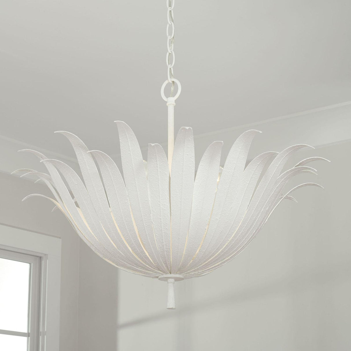 Capital Lighting 349541XW Eden 4 Light Pendant Textured White