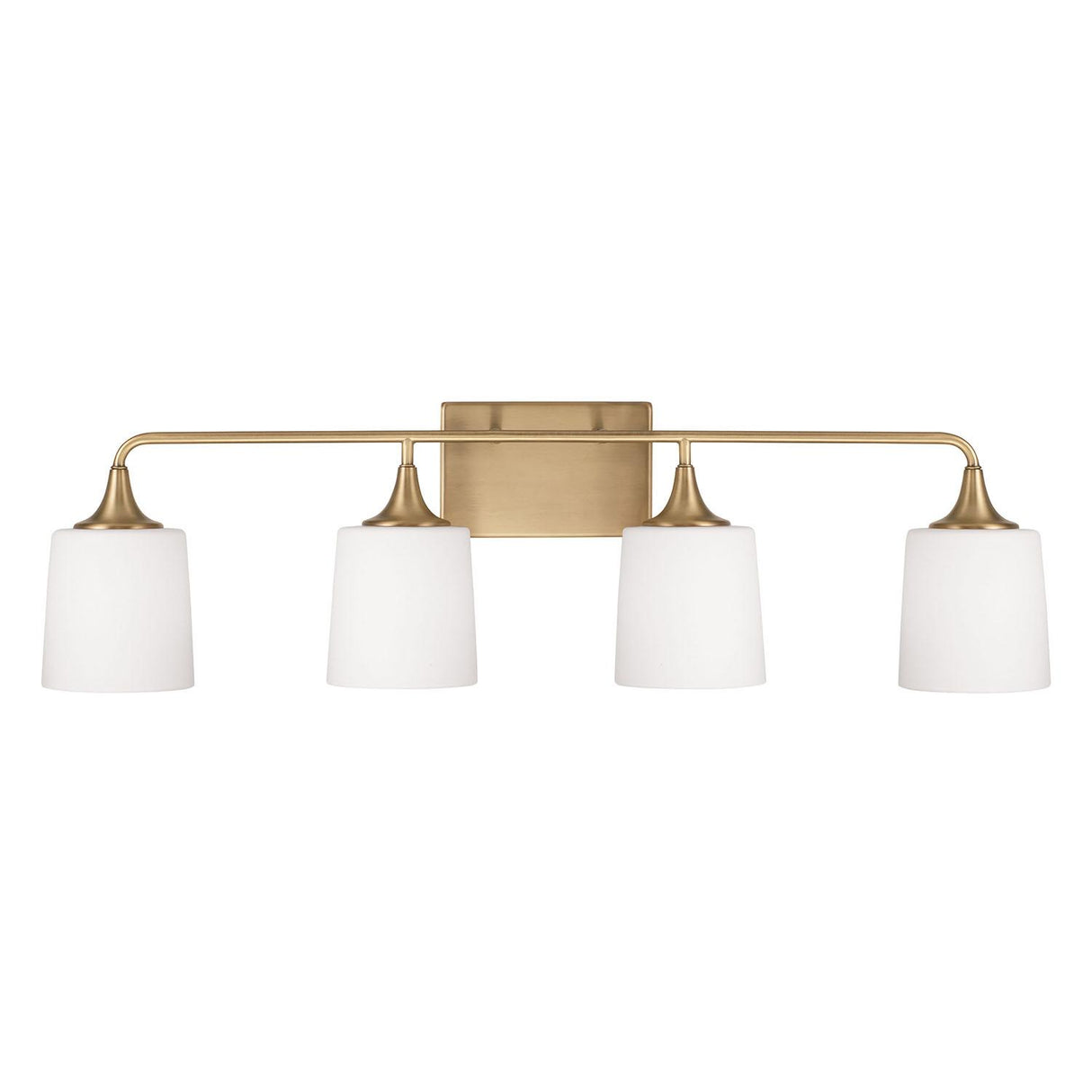 Capital Lighting 148941AD-541 Presley 4 Light Vanity Aged Brass