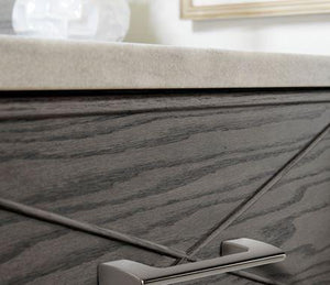Amerock Cabinet Pull Graphite 3 inch (76 mm) Center to Center Riva 1 Pack Drawer Pull Drawer Handle Cabinet Hardware