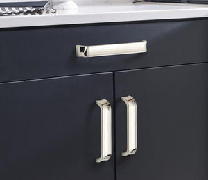 Amerock Cabinet Pull Polished Nickel 7-9/16 inch (192 mm) Center to Center Concentric 1 Pack Drawer Pull Drawer Handle Cabinet Hardware