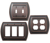 Amerock Wall Plate Oil Rubbed Bronze 1 Toggle Switch Plate Cover Candler 1 Pack Light Switch Cover