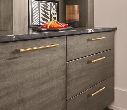 Amerock Cabinet Pull Champagne Bronze 8-13/16 inch (224 mm) Center-to-Center Versa 1 Pack Drawer Pull Cabinet Handle Cabinet Hardware