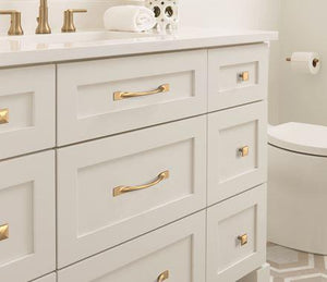 Amerock Cabinet Pull Champagne Bronze 5-1/16 inch (128 mm) Center-to-Center Uprise 1 Pack Drawer Pull Cabinet Handle Cabinet Hardware