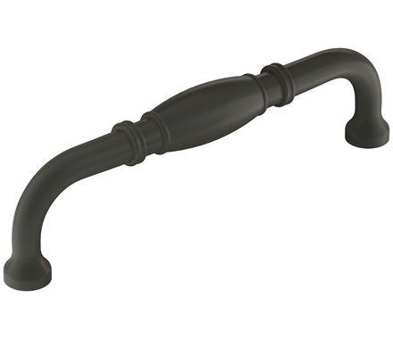 Amerock Cabinet Pull Matte Black 5-1/16 inch (128 mm) Center-to-Center Granby 1 Pack Drawer Pull Drawer Handle Cabinet Hardware