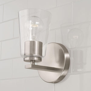 Capital Lighting 648611BN-537 Portman 1 Light Sconce Brushed Nickel