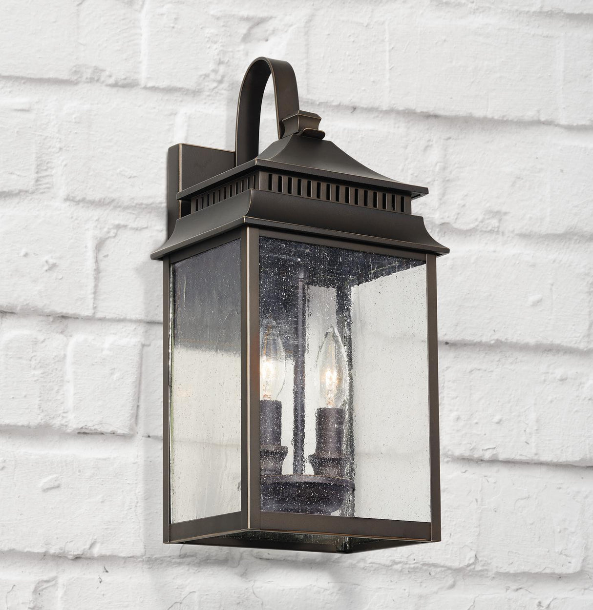 Capital Lighting 936921OZ Sutter Creek 2 Light Outdoor Wall Lantern Oiled Bronze