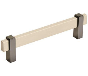 Amerock Cabinet Pull Silver Champagne/Black Nickel 5-1/16 inch (128 mm) Center to Center Mulino 1 Pack Drawer Pull Drawer Handle Cabinet Hardware