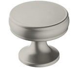 Amerock Cabinet Knob Satin Nickel 1-1/4 inch (32 mm) Diameter Renown 1 Pack Drawer Knob Cabinet Hardware