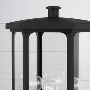 Capital Lighting 946643BK Walton 4 Light Outdoor Post Lantern Black