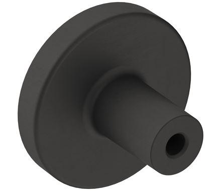 Amerock Cabinet Knob Matte Black 1-3/8 inch (35 mm) Diameter Versa 1 Pack Drawer Knob Cabinet Hardware