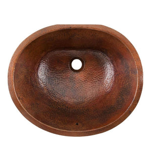 Thompson Traders Black Copper Farley Bath Sink Uruapan BOU-1915BC Aged Copper
 (Hammered)