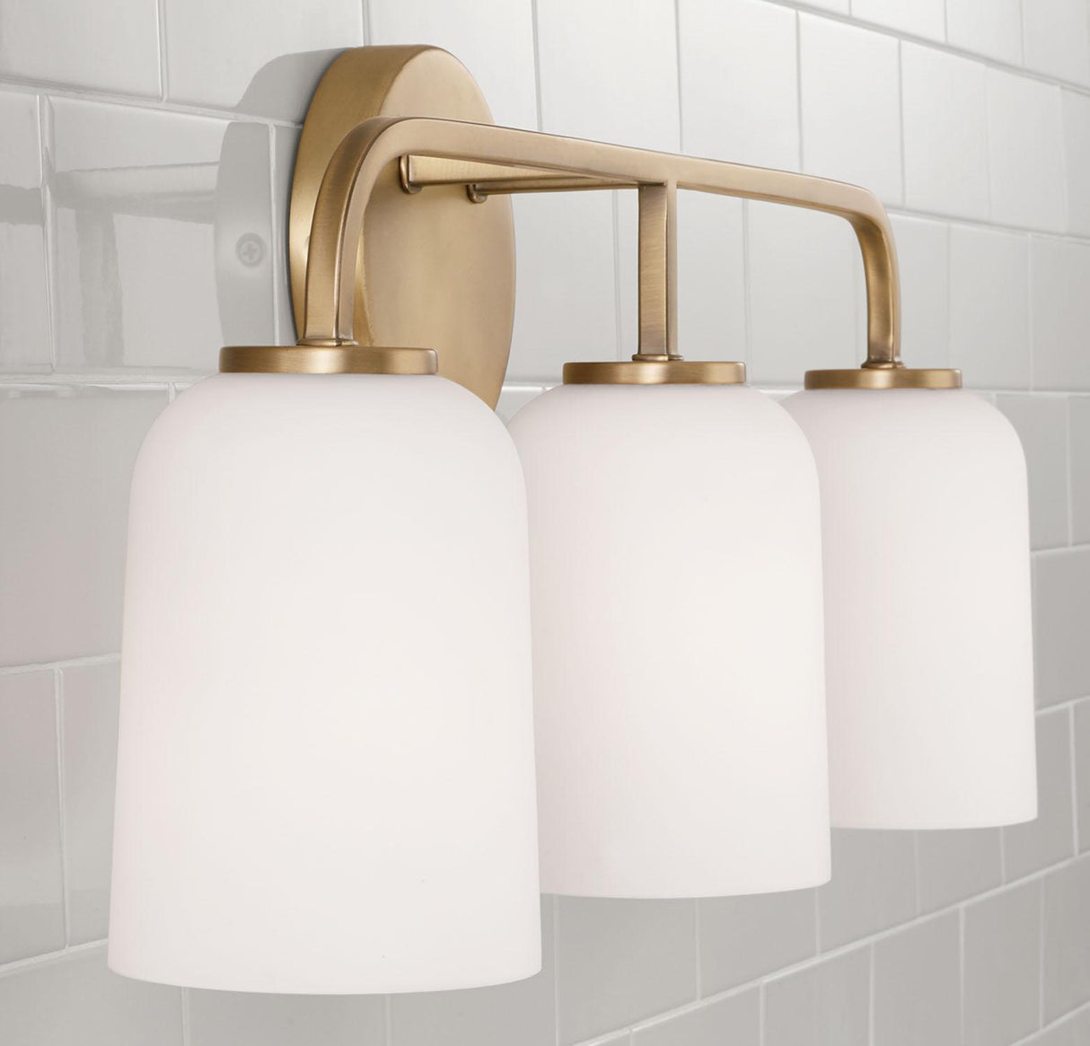 Capital Lighting 148831AD-542 Lawson 3 Light Vanity Aged Brass