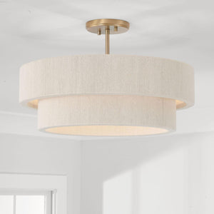 Capital Lighting 349841MA Delaney 4 Light Pendant Matte Brass