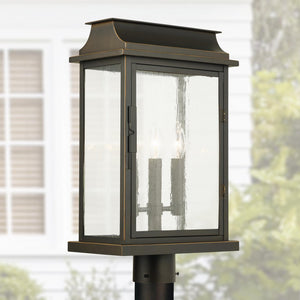 Capital Lighting 936832OZ Bolton 3 Light Outdoor Post Lantern Oiled Bronze