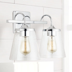 Capital Lighting 139122CH-496 Jayne 2 Light Vanity Chrome