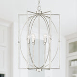 Capital Lighting 537961AS Oran 6 Light Foyer Antique Silver