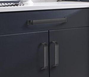 Amerock Cabinet Pull Matte Black 5-1/16 inch (128 mm) Center to Center Concentric 1 Pack Drawer Pull Drawer Handle Cabinet Hardware
