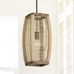 Capital Lighting 340311YG Jacob 1 Light Pendant Grey Wash and Grey Iron