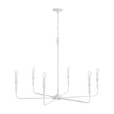 Capital Lighting 450362XW Paloma 6 Light Chandelier Textured White