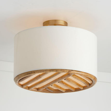 Capital Lighting 247431MA Soleil 3 Light Dual Mount Semi-Flush/Pendant Matte Brass