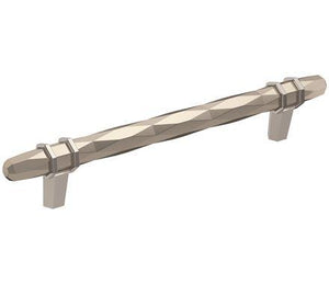 Amerock Cabinet Pull Satin Nickel/Polished Chrome 6-5/16 inch (160 mm) Center-to-Center London 1 Pack Drawer Pull Drawer Handle Cabinet Hardware