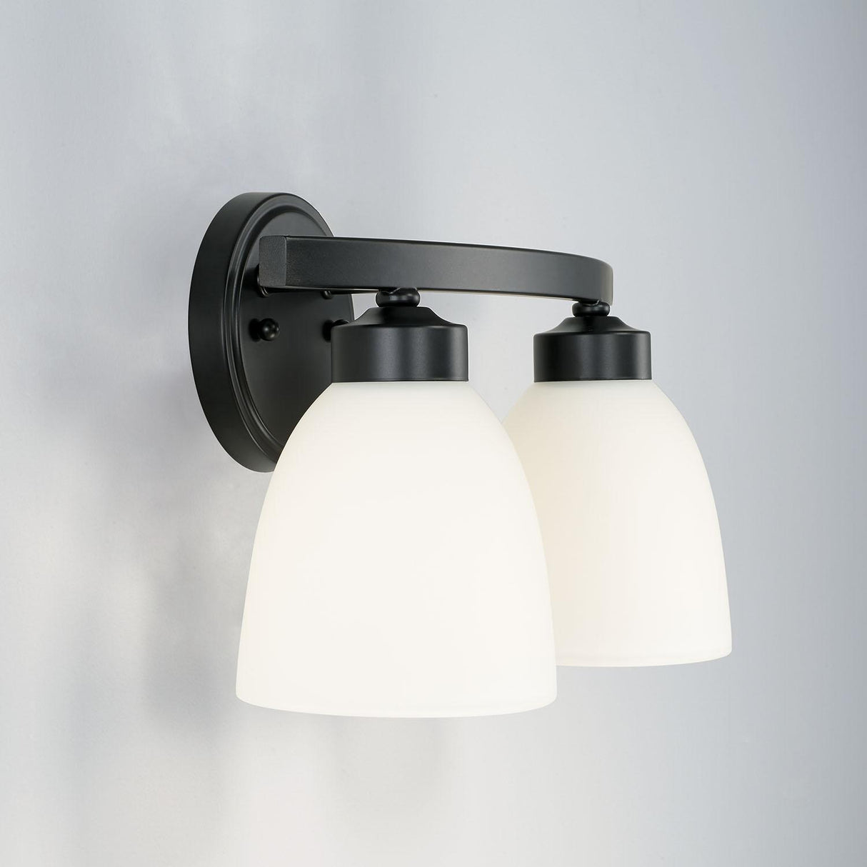 Capital Lighting 114321MB-333 Jameson 2 Light Vanity Matte Black