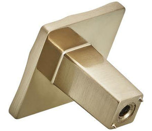 Amerock Cabinet Knob Golden Champagne 1-3/16 inch (30 mm) Length Kamari 1 Pack Drawer Knob Cabinet Hardware