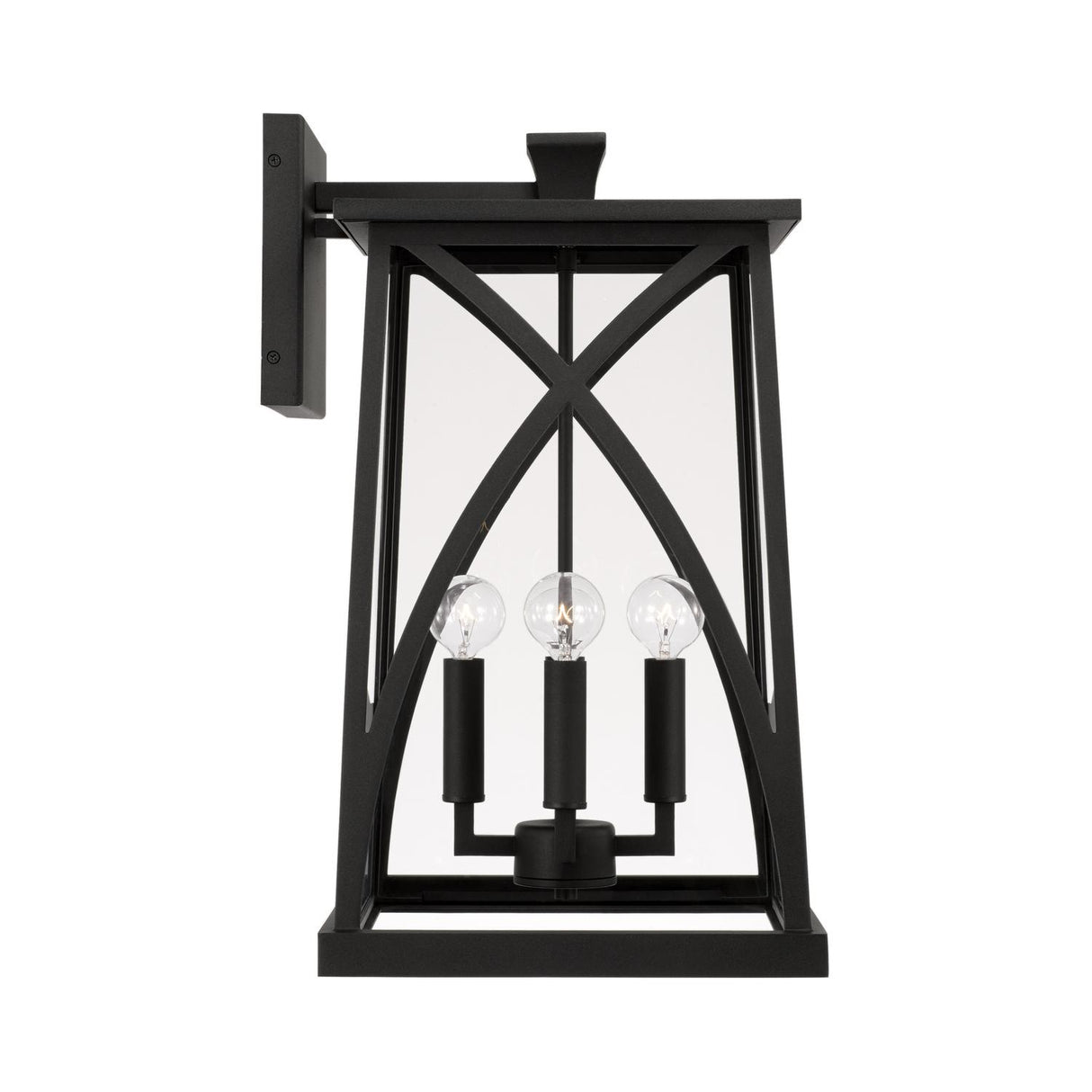 Capital Lighting 946541BK Marshall 4 Light Outdoor Wall Lantern Black