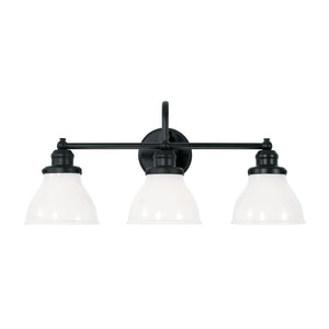 Capital Lighting 8303MB-128 Baxter 3 Light Vanity Matte Black