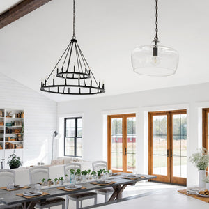 Capital Lighting 4910BI Pearson 24 Light Chandelier Black Iron