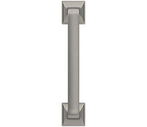 Amerock Cabinet Pull Satin Nickel 3-3/4 inch (96 mm) Center-to-Center Ville 1 Pack Drawer Pull Cabinet Handle Cabinet Hardware