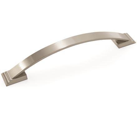 Amerock Cabinet Pull Satin Nickel 6-5/16 inch (160 mm) Center to Center Candler 1 Pack Drawer Pull Drawer Handle Cabinet Hardware