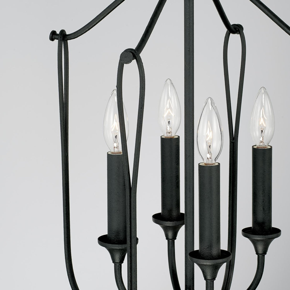 Capital Lighting 541641BI Bentley 4 Light Foyer Black Iron