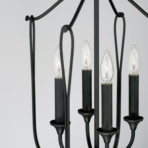 Capital Lighting 541641BI Bentley 4 Light Foyer Black Iron
