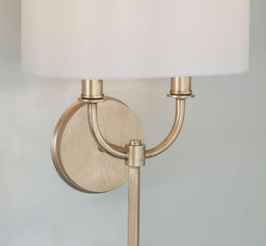 Capital Lighting 650021BS Claire 2 Light Sconce Brushed Champagne