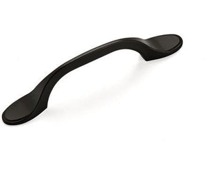 Amerock Cabinet Pull Matte Black 3 inch (76 mm) Center-to-Center Ravino 1 Pack Drawer Pull Drawer Handle Cabinet Hardware