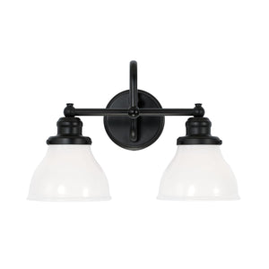 Capital Lighting 8302MB-128 Baxter 2 Light Vanity Matte Black