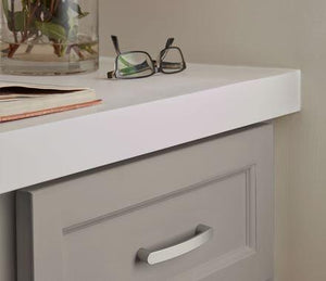 Amerock Cabinet Pull Satin Nickel 3-3/4 inch (96 mm) Center-to-Center Rift 1 Pack Drawer Pull Cabinet Handle Cabinet Hardware
