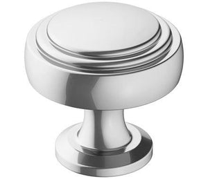 Amerock Cabinet Knob Polished Chrome 1-1/4 inch (32 mm) Diameter Winsome 1 Pack Drawer Knob Cabinet Hardware
