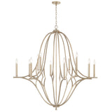 Capital Lighting 450001BS Claire 12 Light Chandelier Brushed Champagne