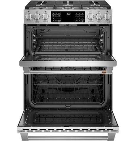 Café 30" Slide-in Front Control Gas Double Oven With CONVECTI... CGS750P2MS1