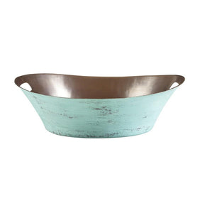 Thompson Traders Beaker Verde Santa Clara BOV-2016VTP Aged Copper Interior/ Verde Exterior
(Smooth)
