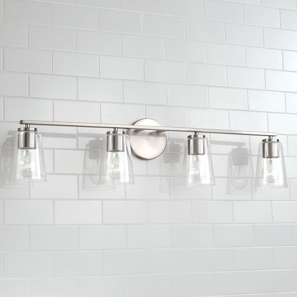 Capital Lighting 148641BN-537 Portman 4 Light Vanity Brushed Nickel