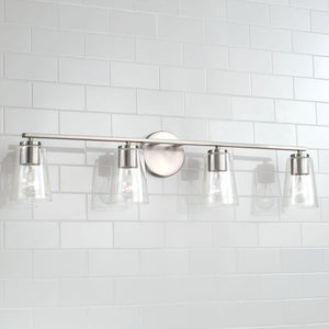 Capital Lighting 148641BN-537 Portman 4 Light Vanity Brushed Nickel