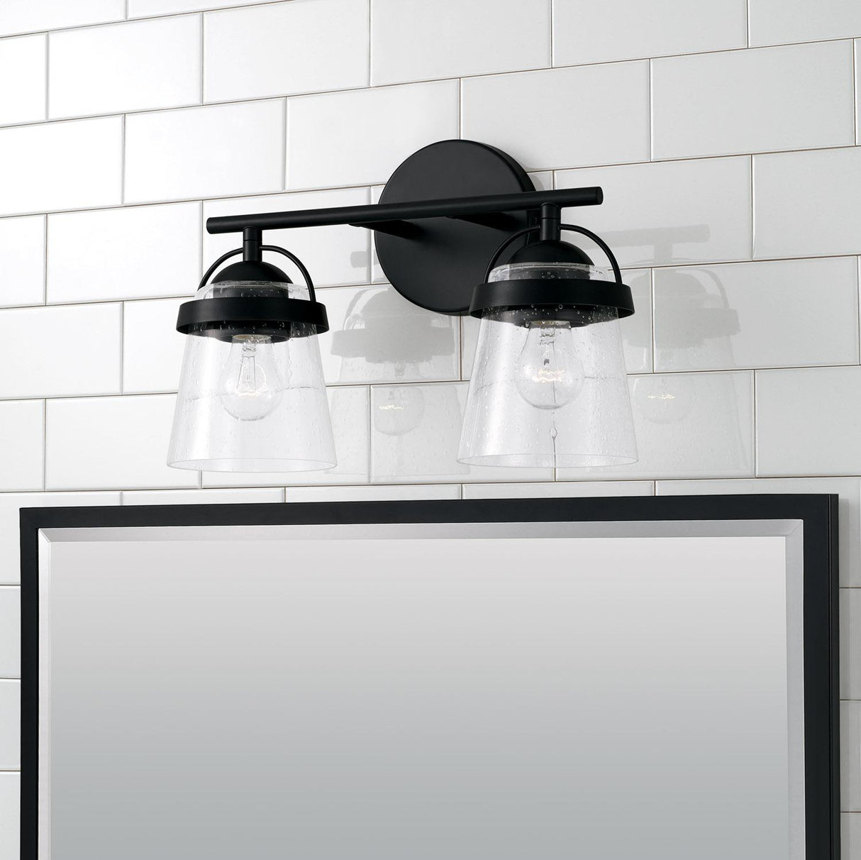 Capital Lighting 147021MB-534 Madison 2 Light Vanity Matte Black