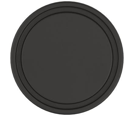 Amerock Cabinet Knob Matte Black 1-3/8 inch (35 mm) Diameter Destine 1 Pack Drawer Knob Cabinet Hardware