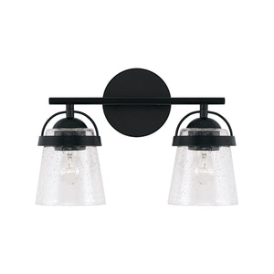 Capital Lighting 147021MB-534 Madison 2 Light Vanity Matte Black