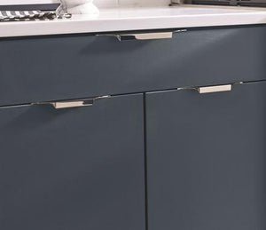 Amerock Cabinet Edge Pull Polished Nickel 4-9/16 inch (116 mm) Center to Center Extent 1 Pack Drawer Pull Drawer Handle Cabinet Hardware